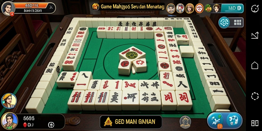 Screenshot 66D menunjukkan gameplay Mahjong yang menarik dan menantang.
