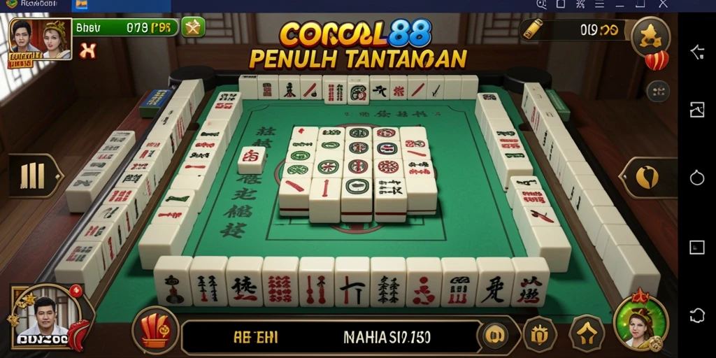 Tampilan gameplay menegangkan dalam COCOL88 Mahjong.