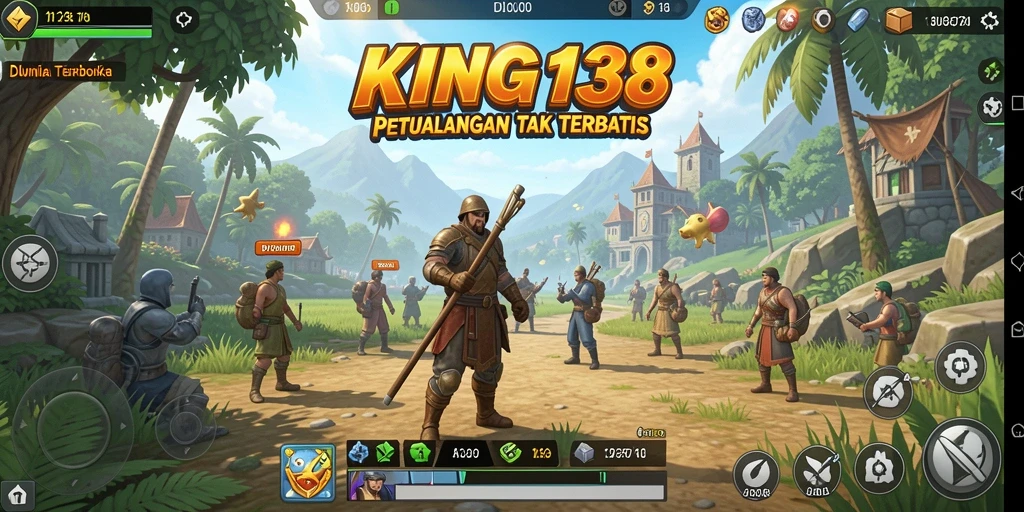 Tampilan gameplay yang menakjubkan di dunia terbuka KING138.