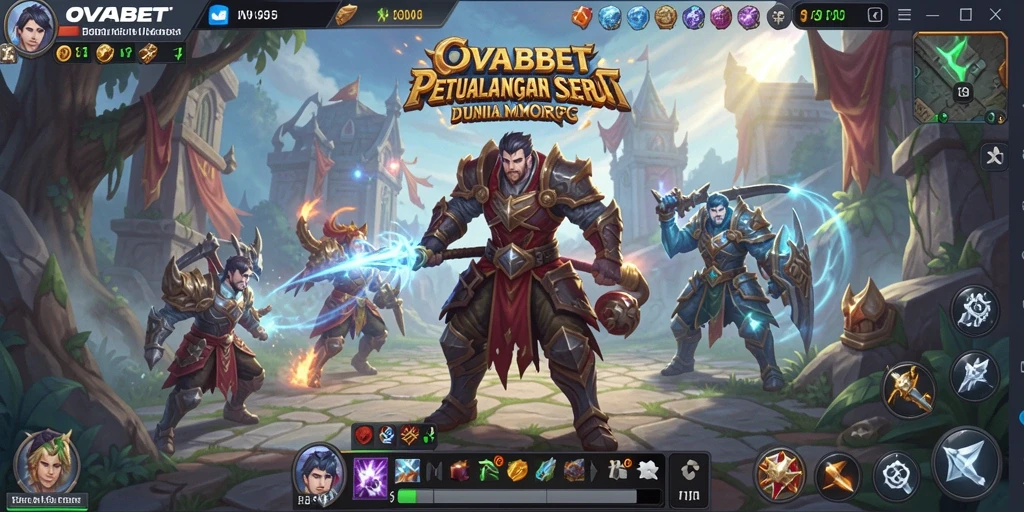 Screenshot gameplay menunjukkan petualangan seru di dunia MMORPG.