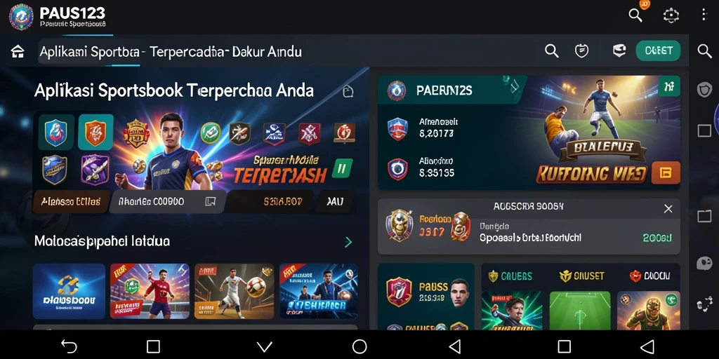 Tampilan utama PAUS123 dengan fitur taruhan yang menarik.