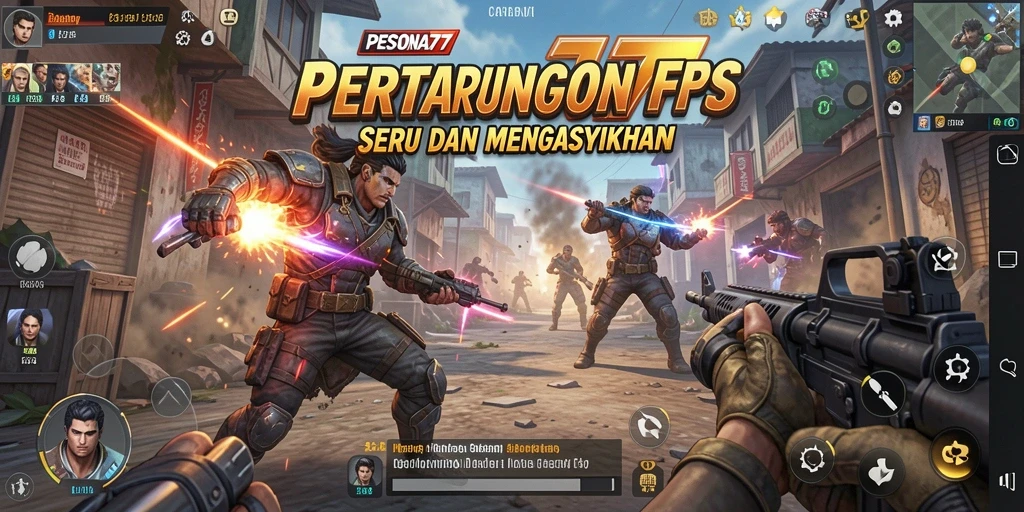 Screenshot PESONA77 menampilkan aksi tembak-menembak yang mendebarkan.