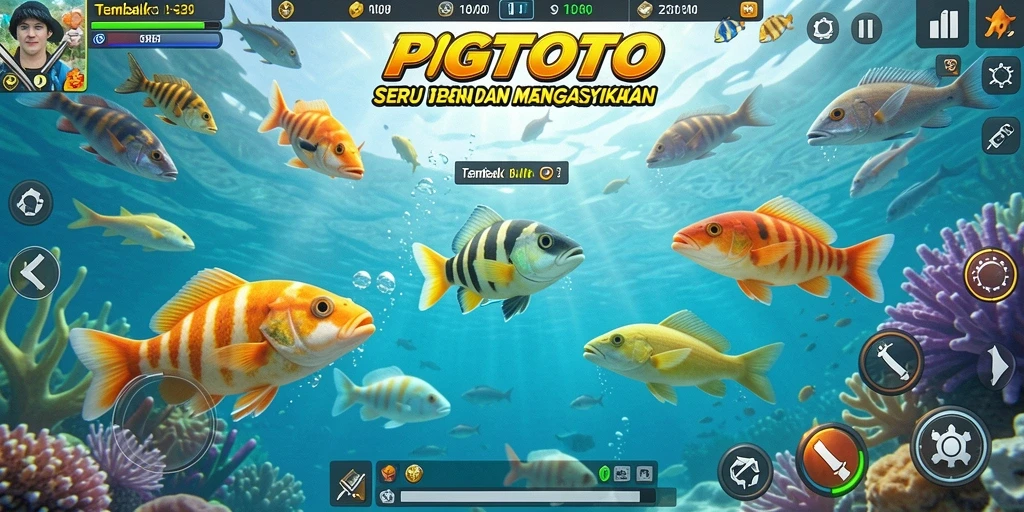 Screenshot PGTOTO menampilkan aksi tembak ikan yang seru.