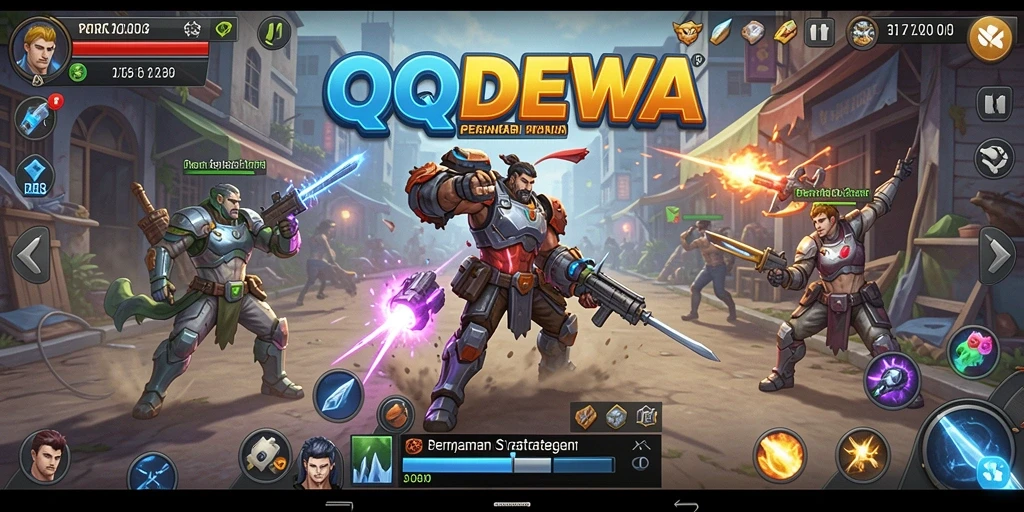 Tampilan gameplay mendebarkan dalam QQDEWA yang penuh strategi.