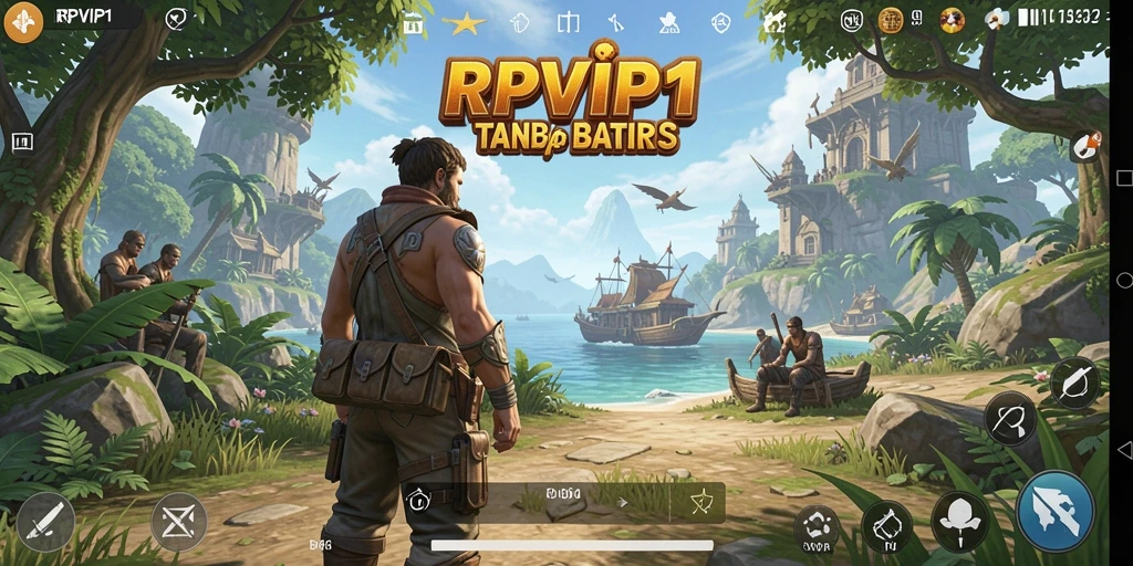 Tangkapan layar gameplay <strong>RPVIP1</strong> menampilkan petualangan seru dalam dunia terbuka.