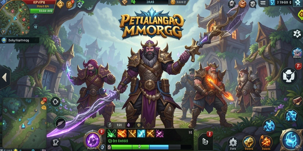 Screenshot RPVIP8 menampilkan aksi seru dalam petualangan MMORPG