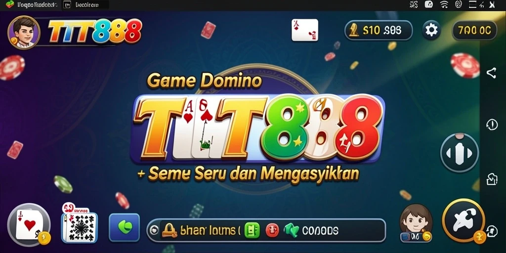 Tampilan gameplay seru dalam TTT888 dengan Domino penuh warna.