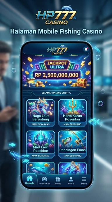 Tampilan antarmuka hp777 yang intuitif.